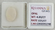 4.83/CT Natural FIRE OPAL with Govt. Lab Certificate-12632D51748
